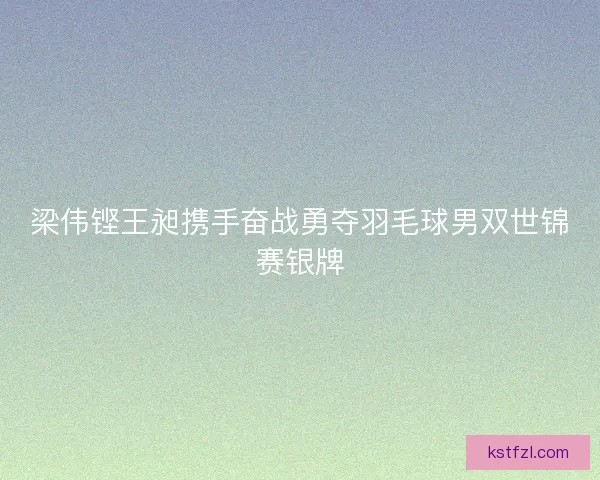 梁伟铿王昶携手奋战勇夺羽毛球男双世锦赛银牌